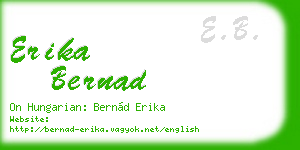 erika bernad business card